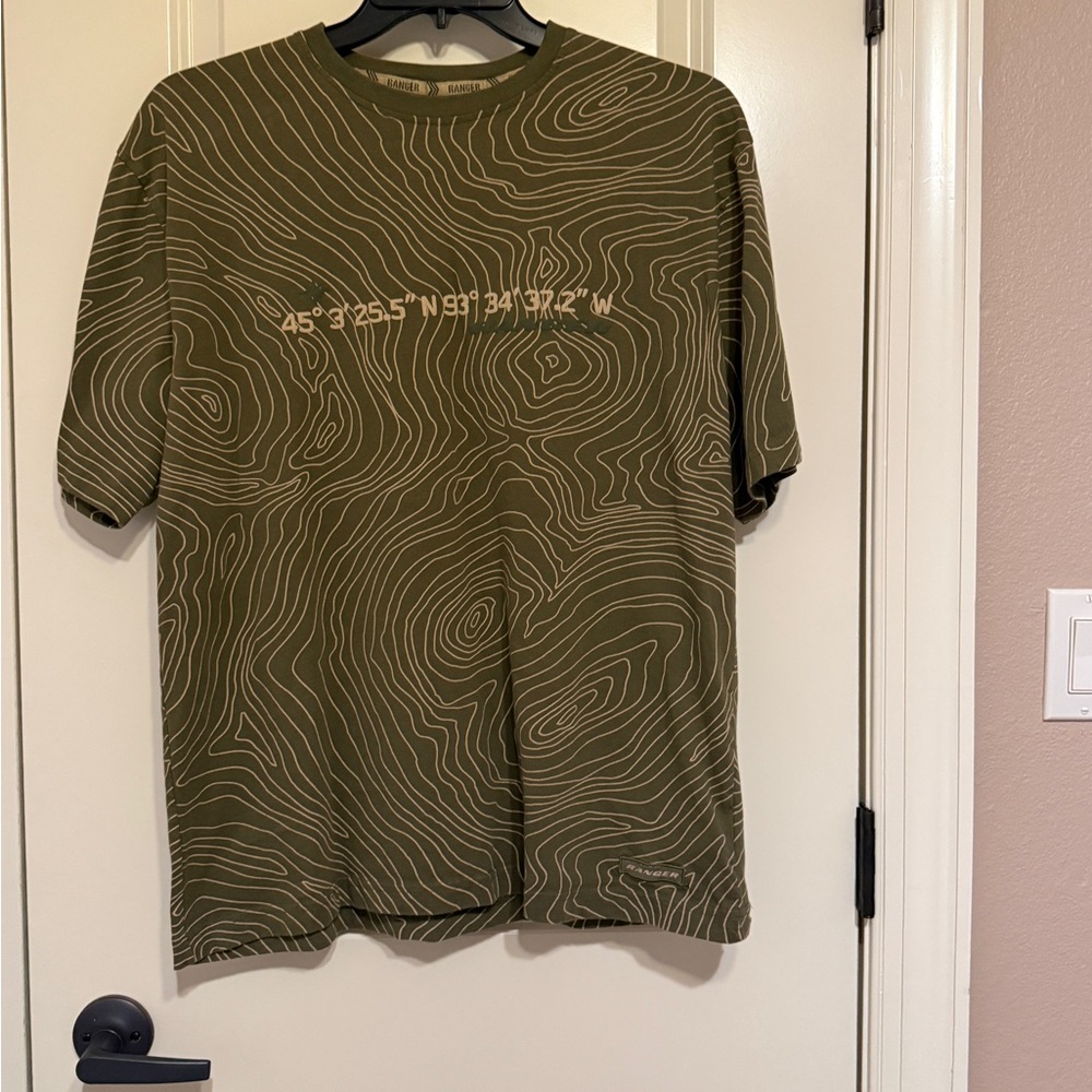 Olive Green Graphic T-Shirt